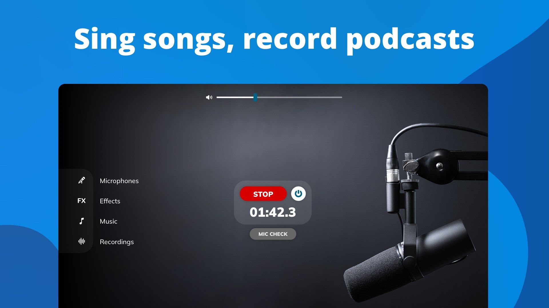 Singing Microphone - Songs Recorder & Editor