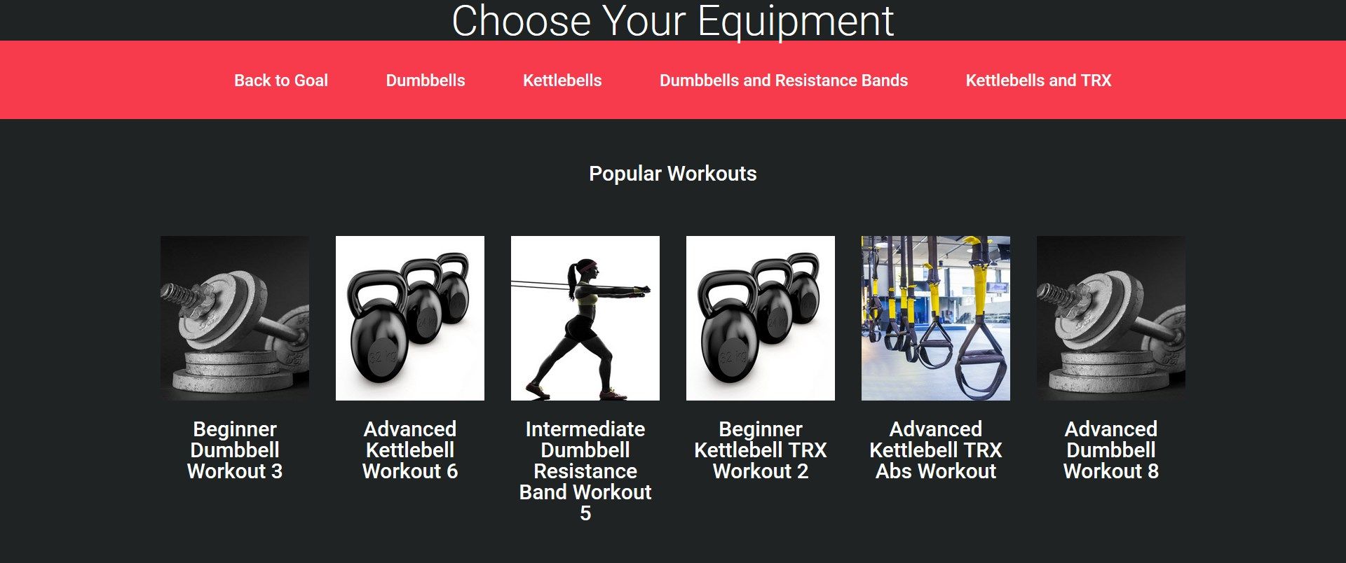 Choose Your Equipment