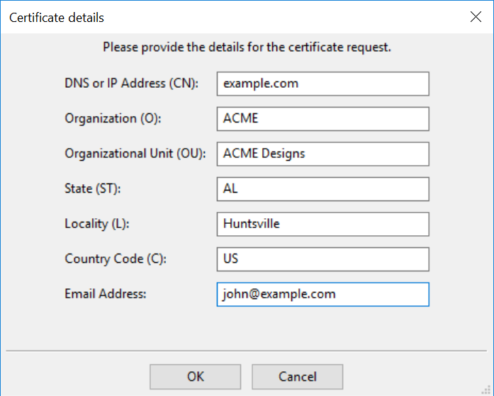 Generating a CSR from an HSM Generated private key