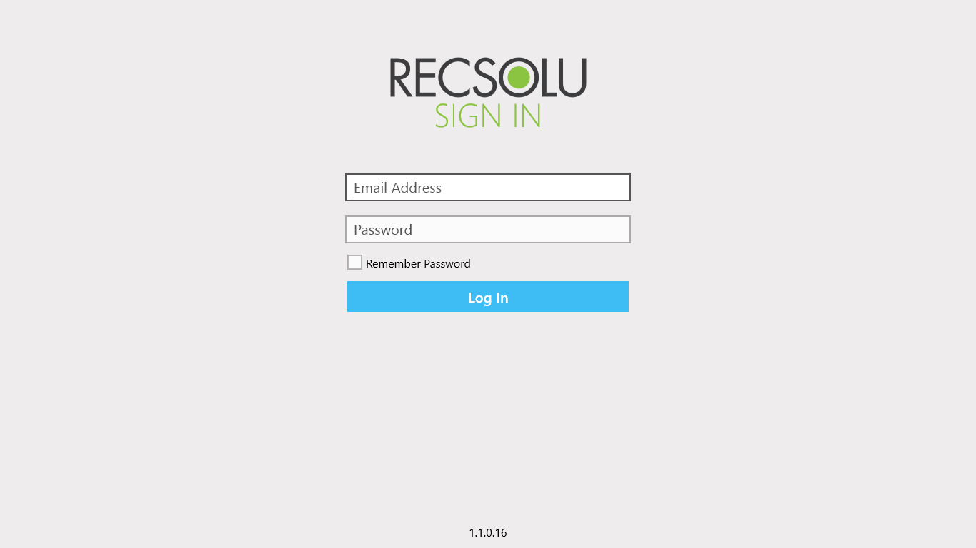 RECSOLU Sign In user login