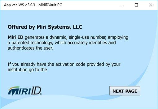 MiriIDVault PC