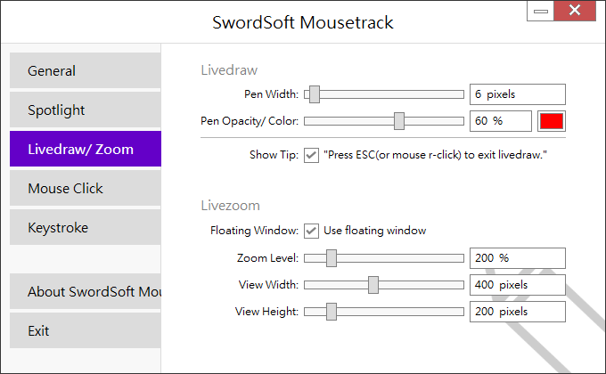 SwordSoft Mousetrack
