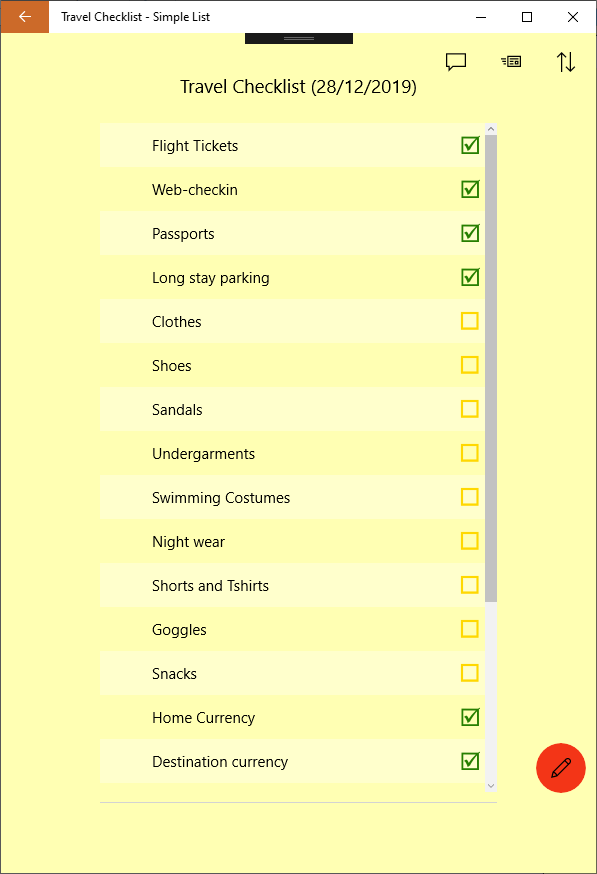 Simple List - Shopping Lists and Checklists