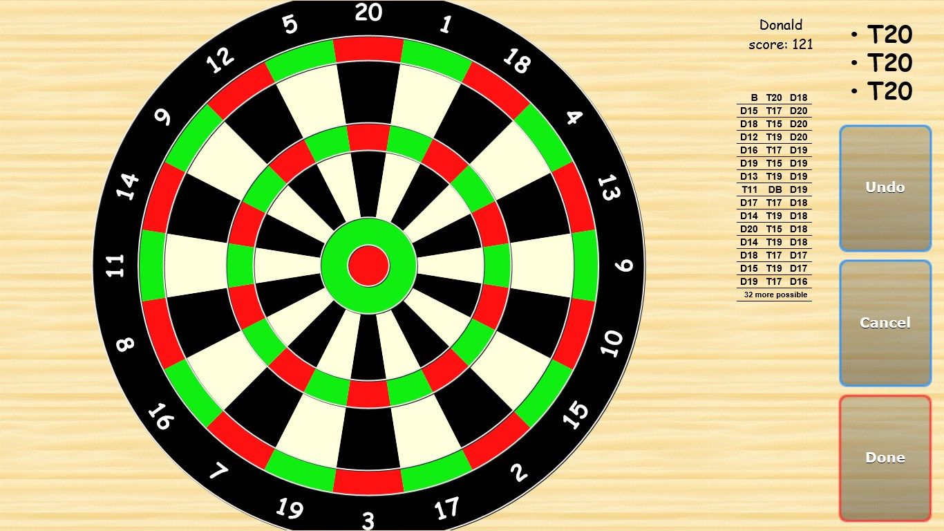 Darts touch board