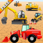 Digger Puzzles for Toddlers and Kids : play with construction vehicles ! Educational Puzzle Games - FREE app