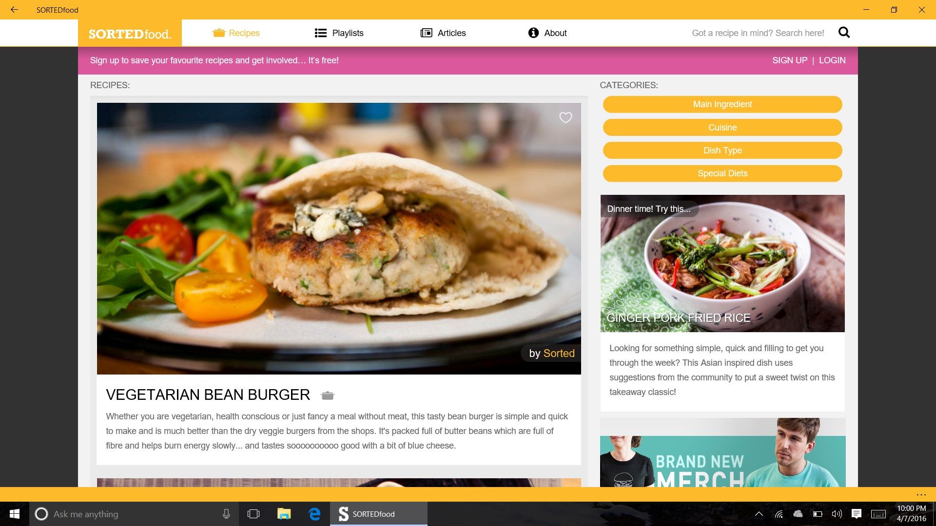The latest recipes from the SORTED team and fans, right at your fingertips.