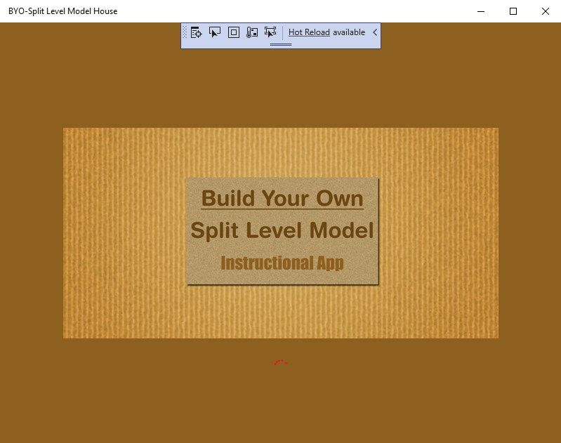 Splash Screen shown at opening of app