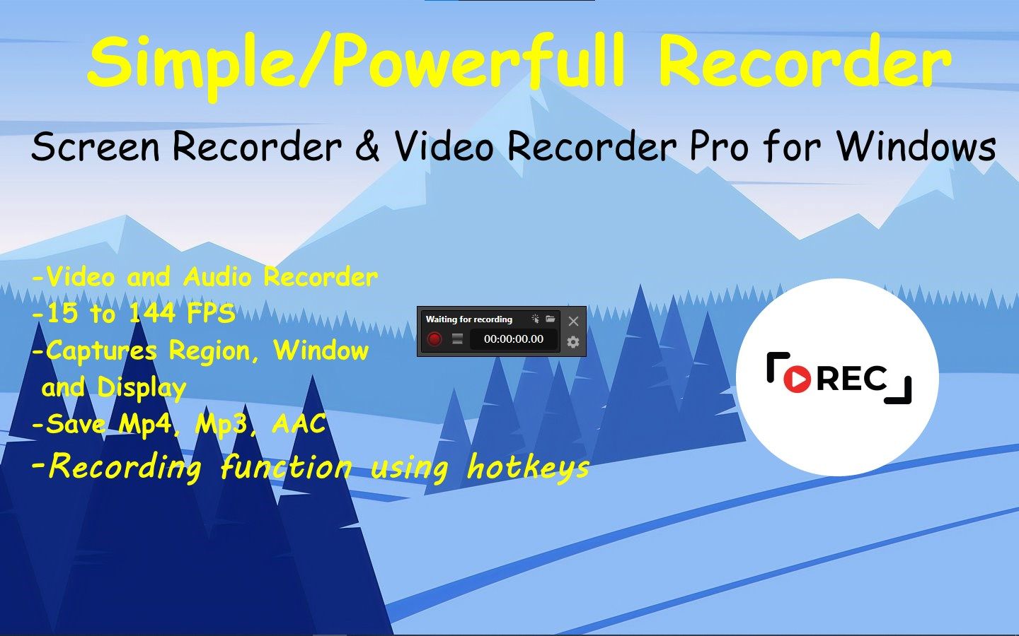 Screen Recorder - Video Recorder For Windows 10 / 11