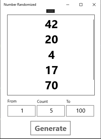 Number Randomized