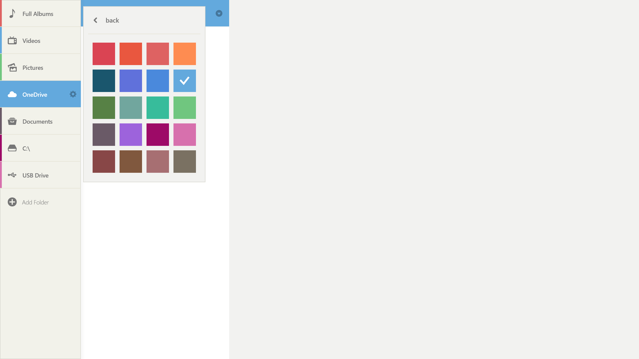 Customize your library with colors