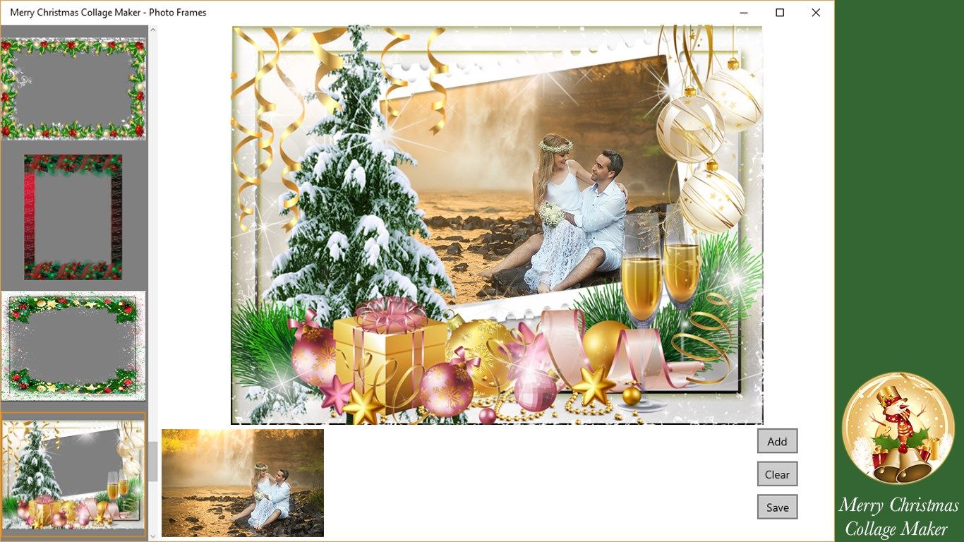 Merry Christmas Collage Maker - Photo Frames