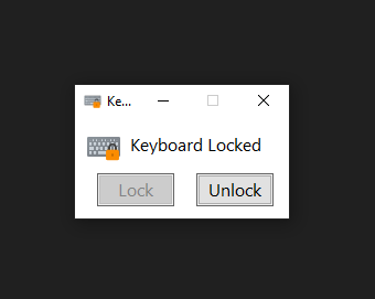 Locked Keyboard Status