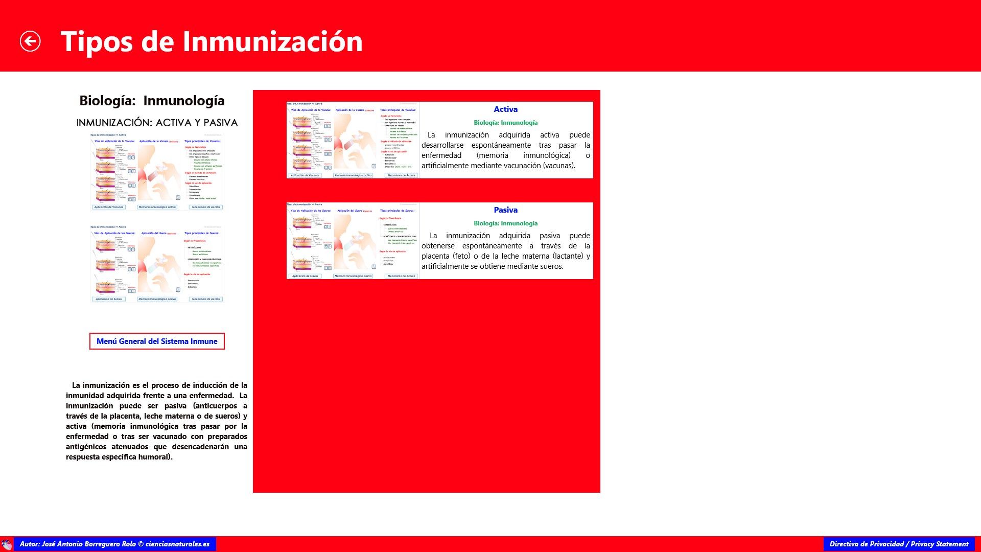 Tipos de Inmunización