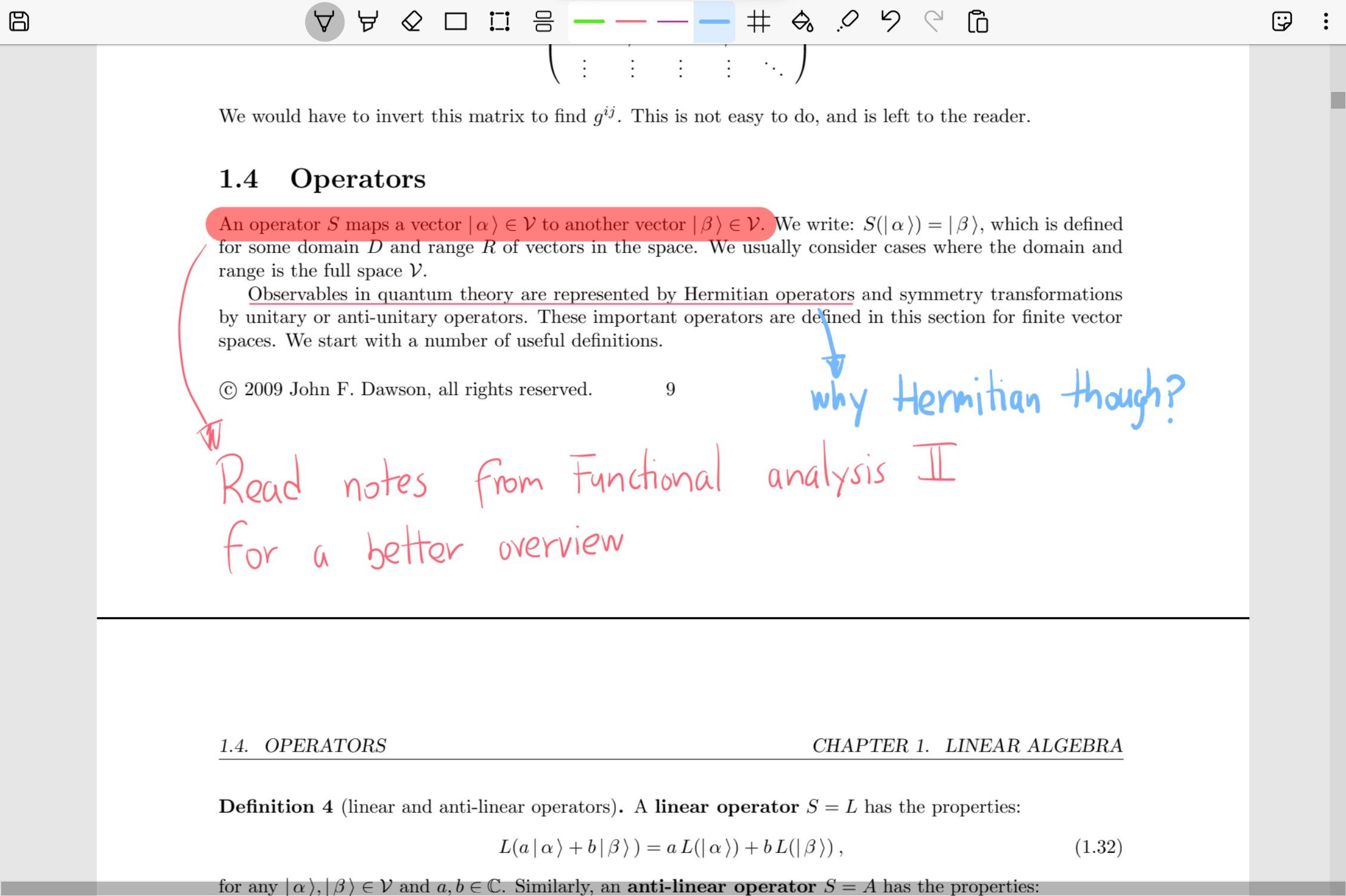 Import PDF files to annotate lecture slides, articles and documents.