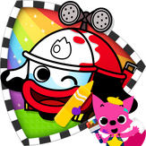 PINKFONG! Cars Coloring Book: Fire Trucks, Police Cars & More