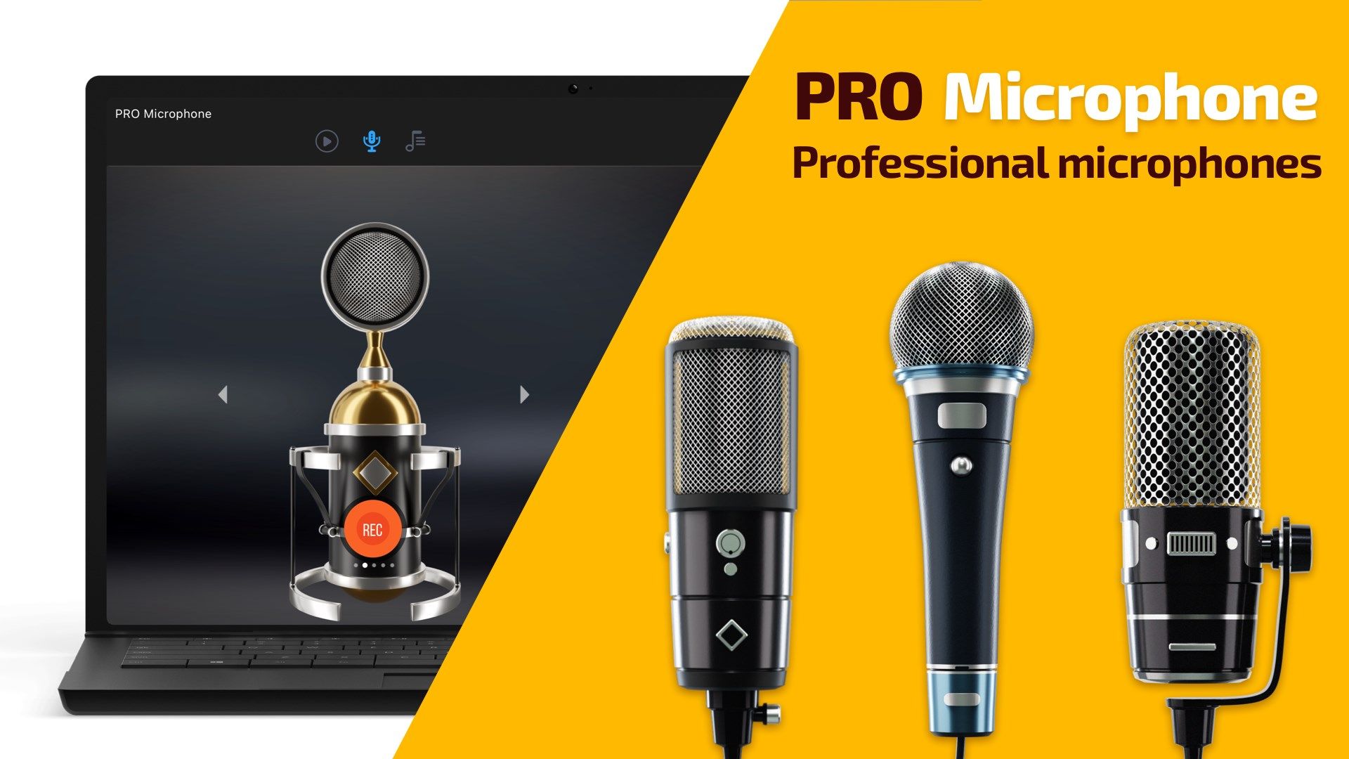 Pro Microphone - Speak & Record: Voice recording studio