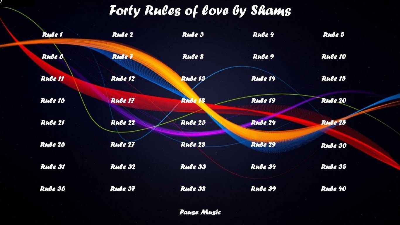 40 Rules of Love by Shams