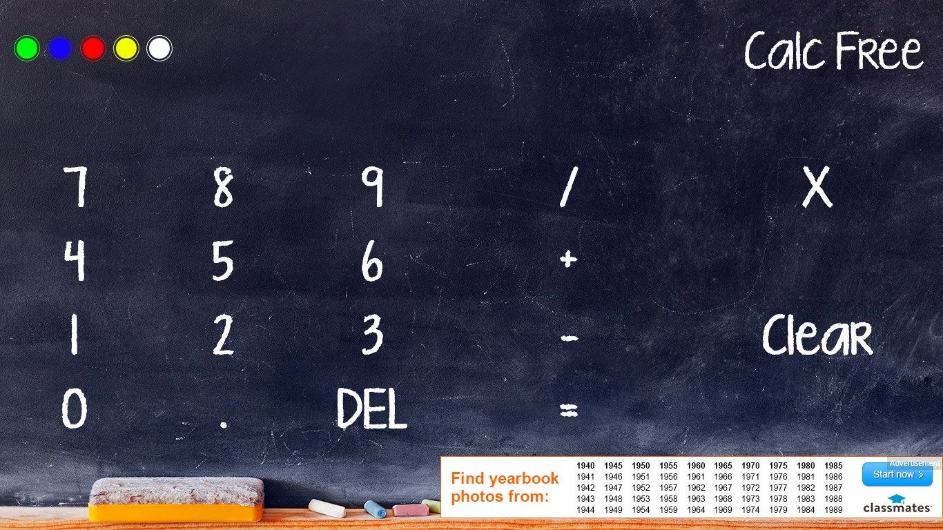 Have fun while you calculate with a beautiful chalkboard backdrop.