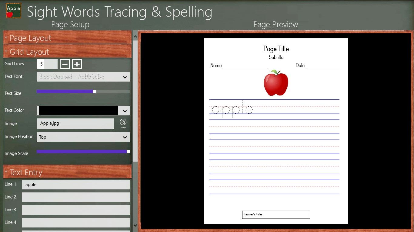 Customize and Print practice writing and spelling pages for students.