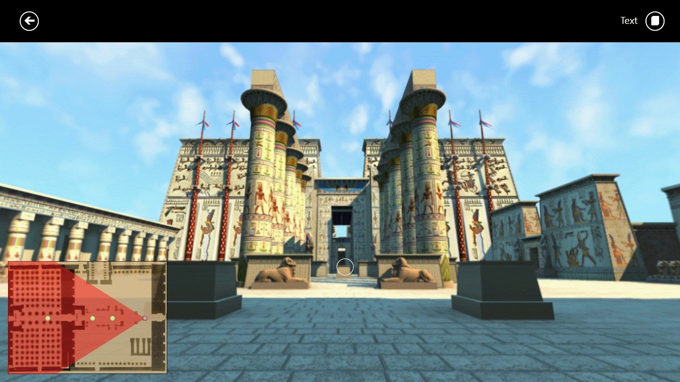 Virtual tour inside the temple of Amon in Karnak