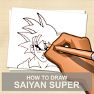 How To Draw Saiyan Super