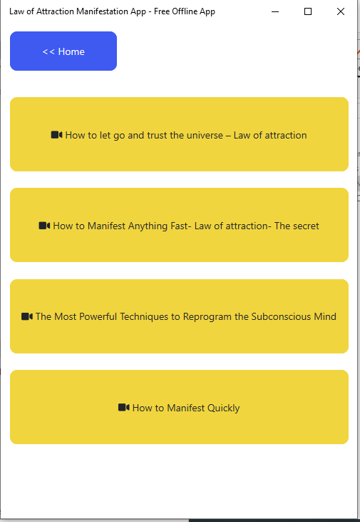 Law of Attraction Manifestation App - Free Offline App