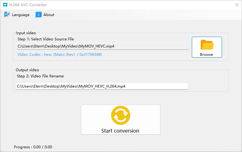 H.264 AVC Converter-Video Codec