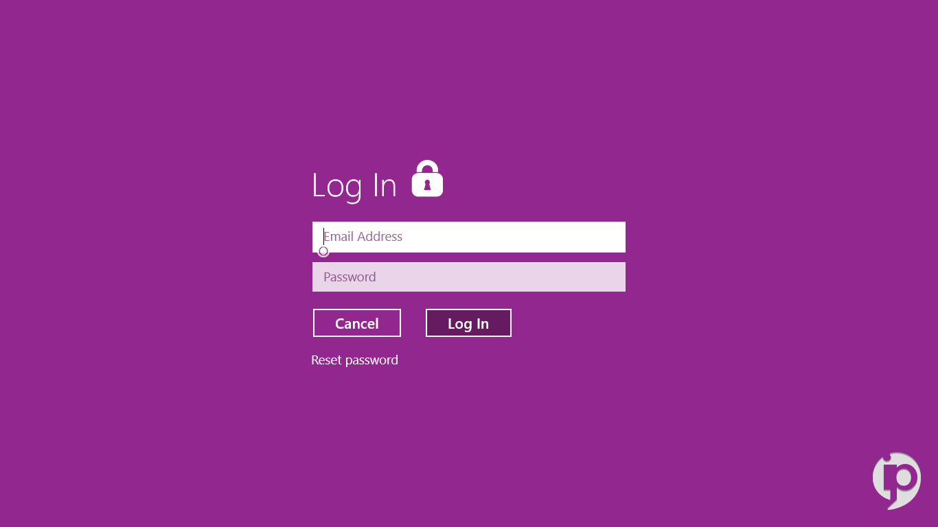 This is the iPresent app login screen.