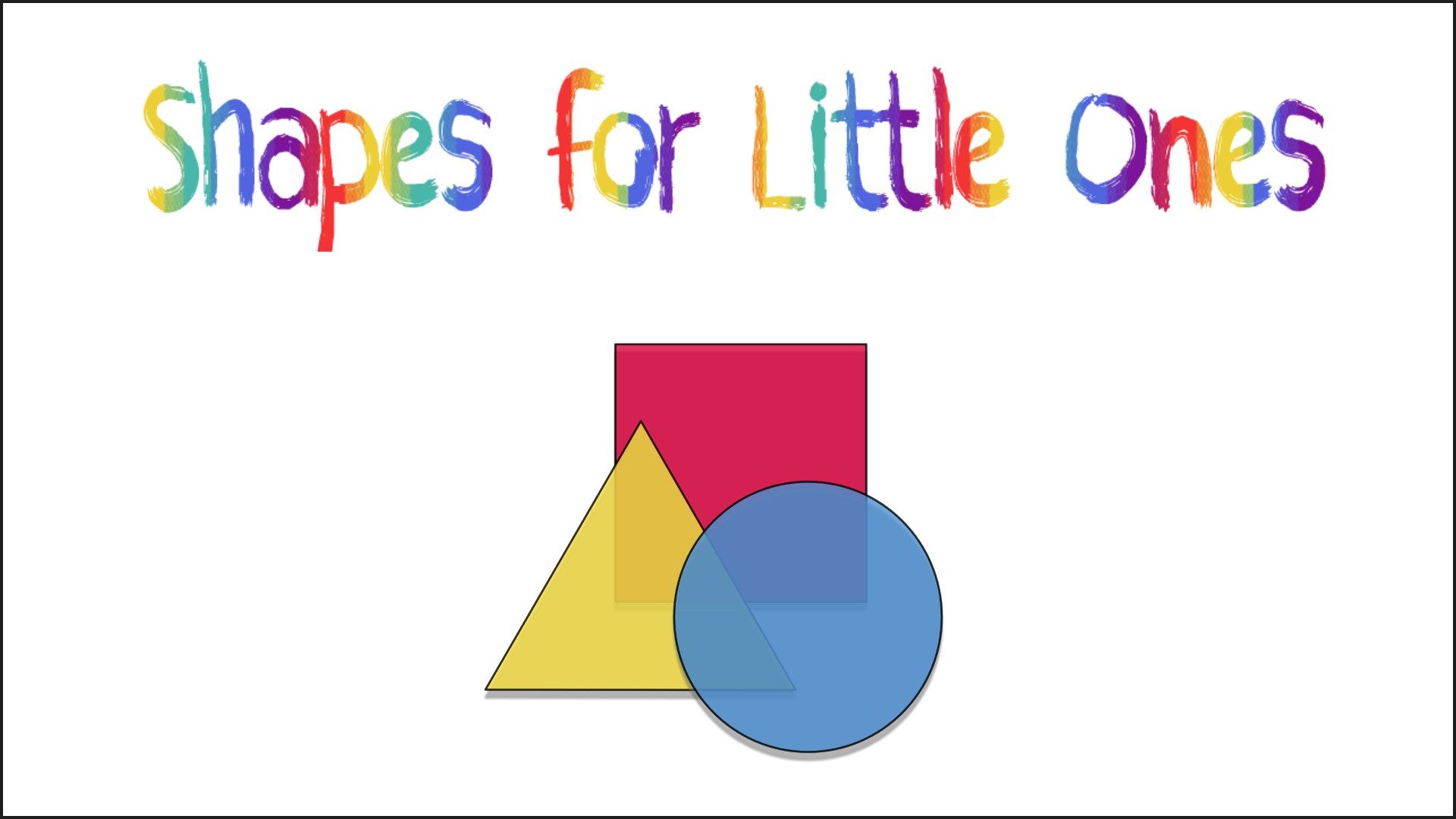 shapes for little ones