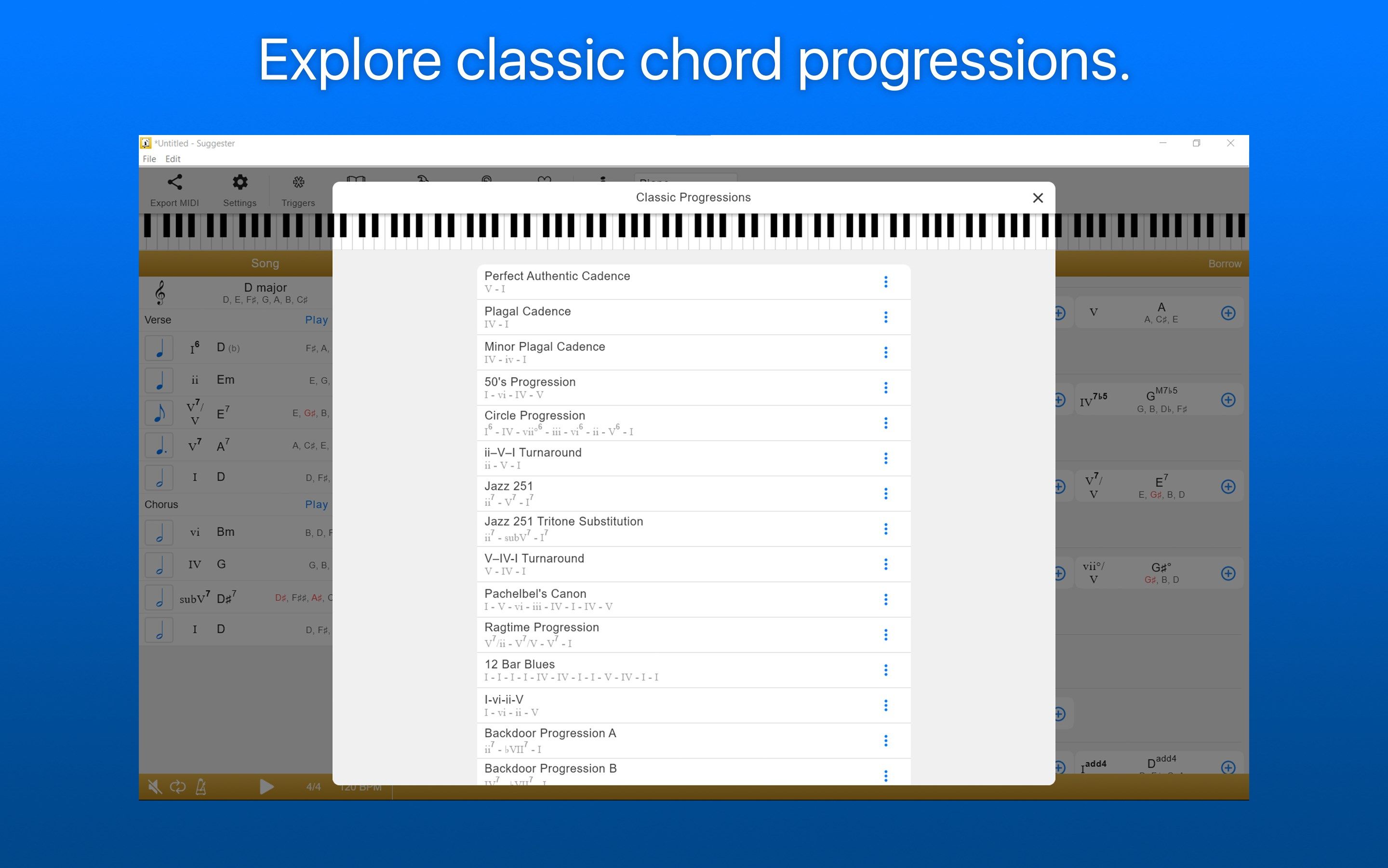 Suggester : Chords and Scales