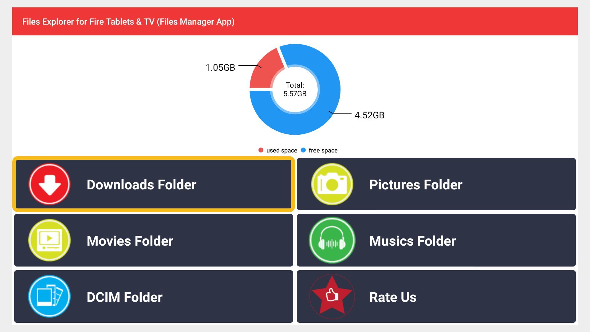 Files Explorer for Fire Tablets & TV ( Files Manager App)