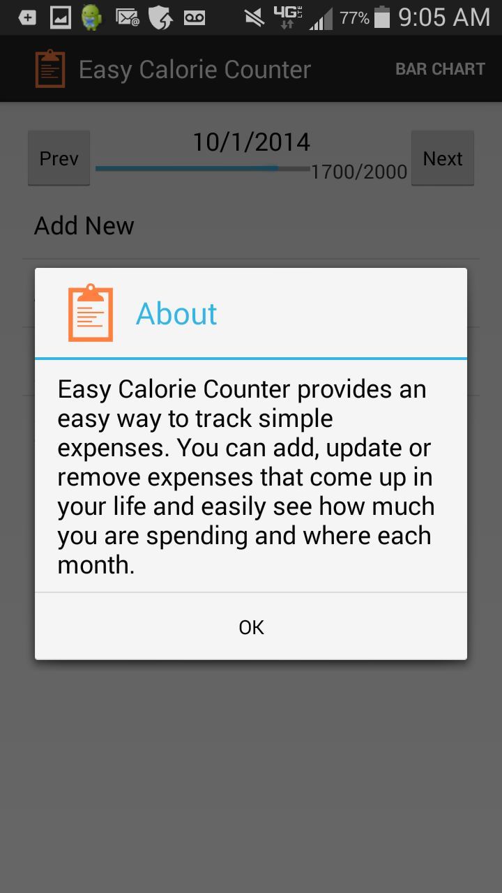 Easy Calorie Counter