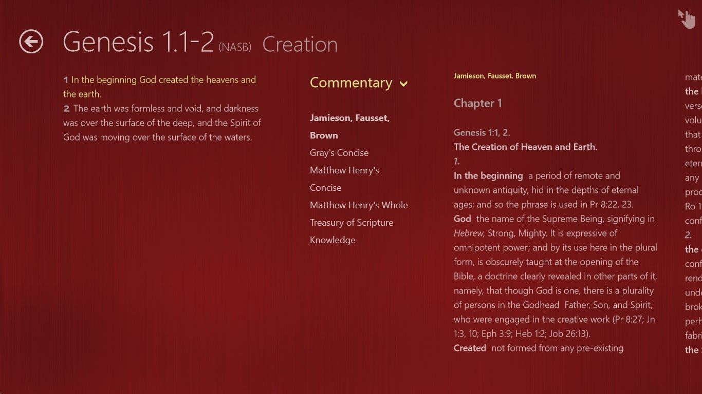 Bible with Commentary resources
