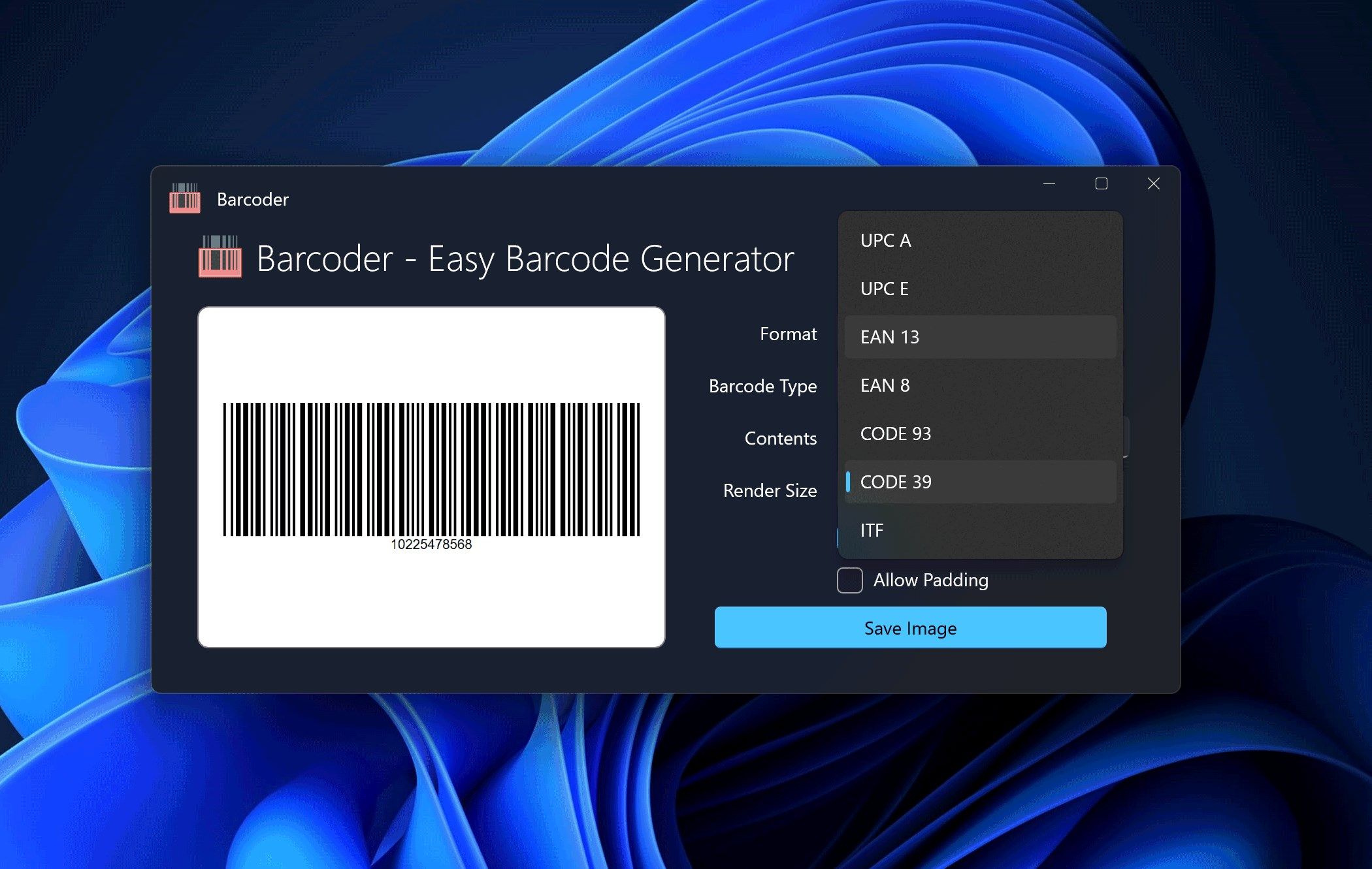 Barcoder - Easy Barcode Generator