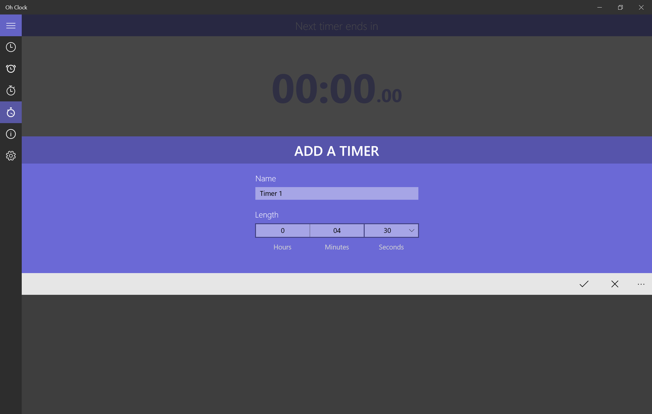 A simple and clean way to add a new timer to your list