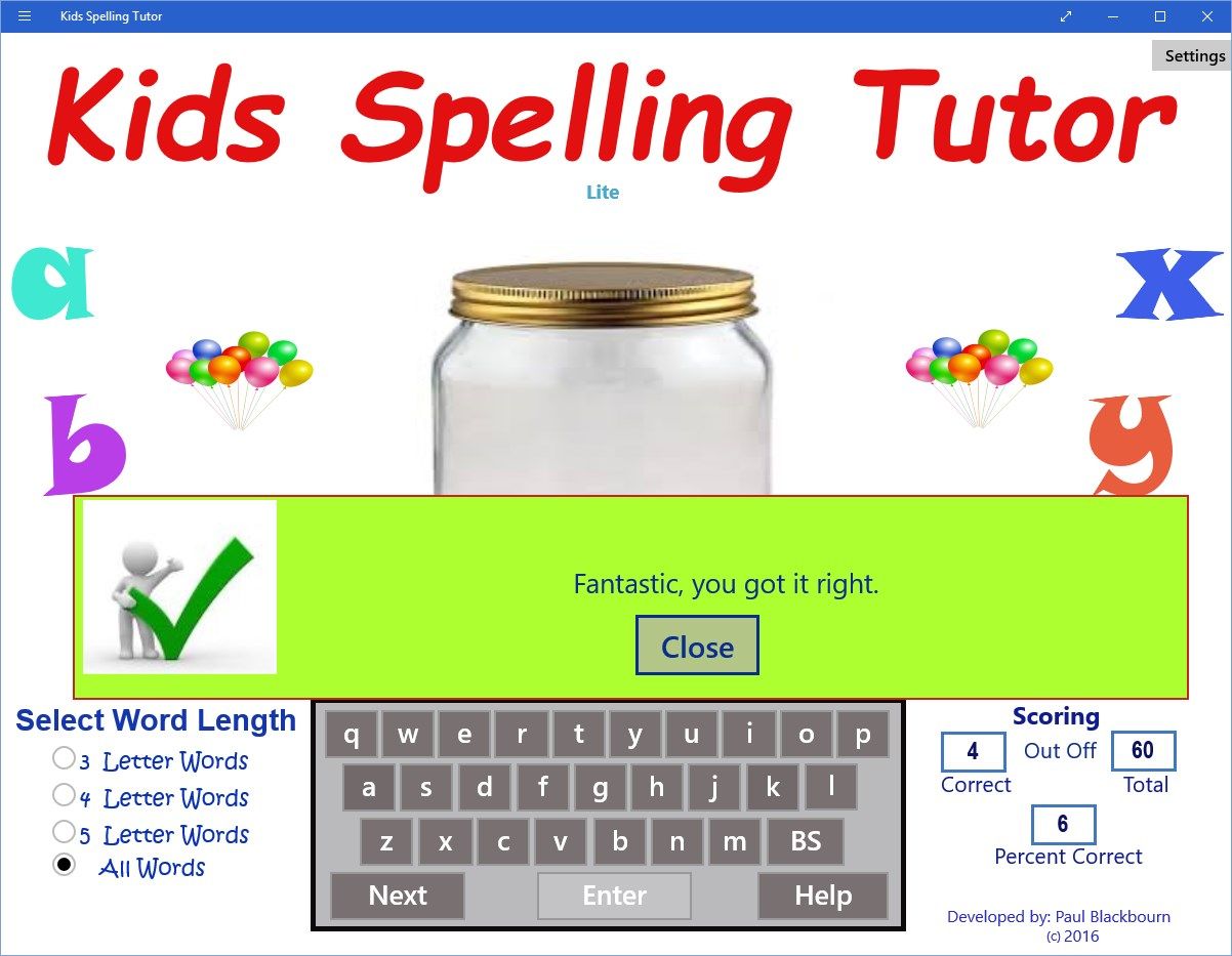 Kids Spelling Tutor