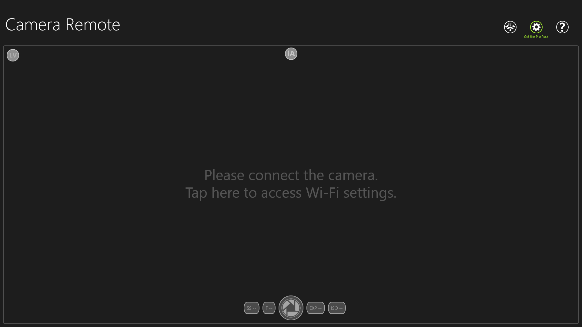 Connect the camera using the Wi-Fi settings on your device