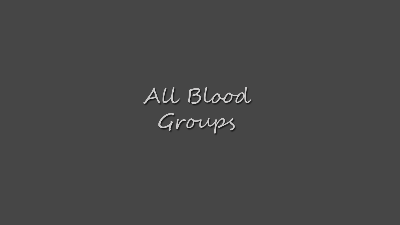 Splash screen of All Blood Groups application