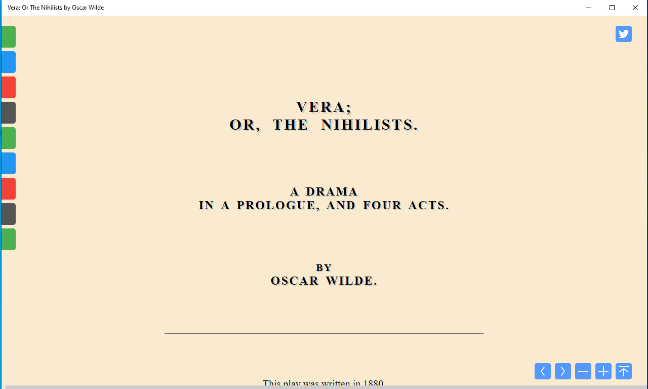 Vera; Or The Nihilists by Oscar Wilde