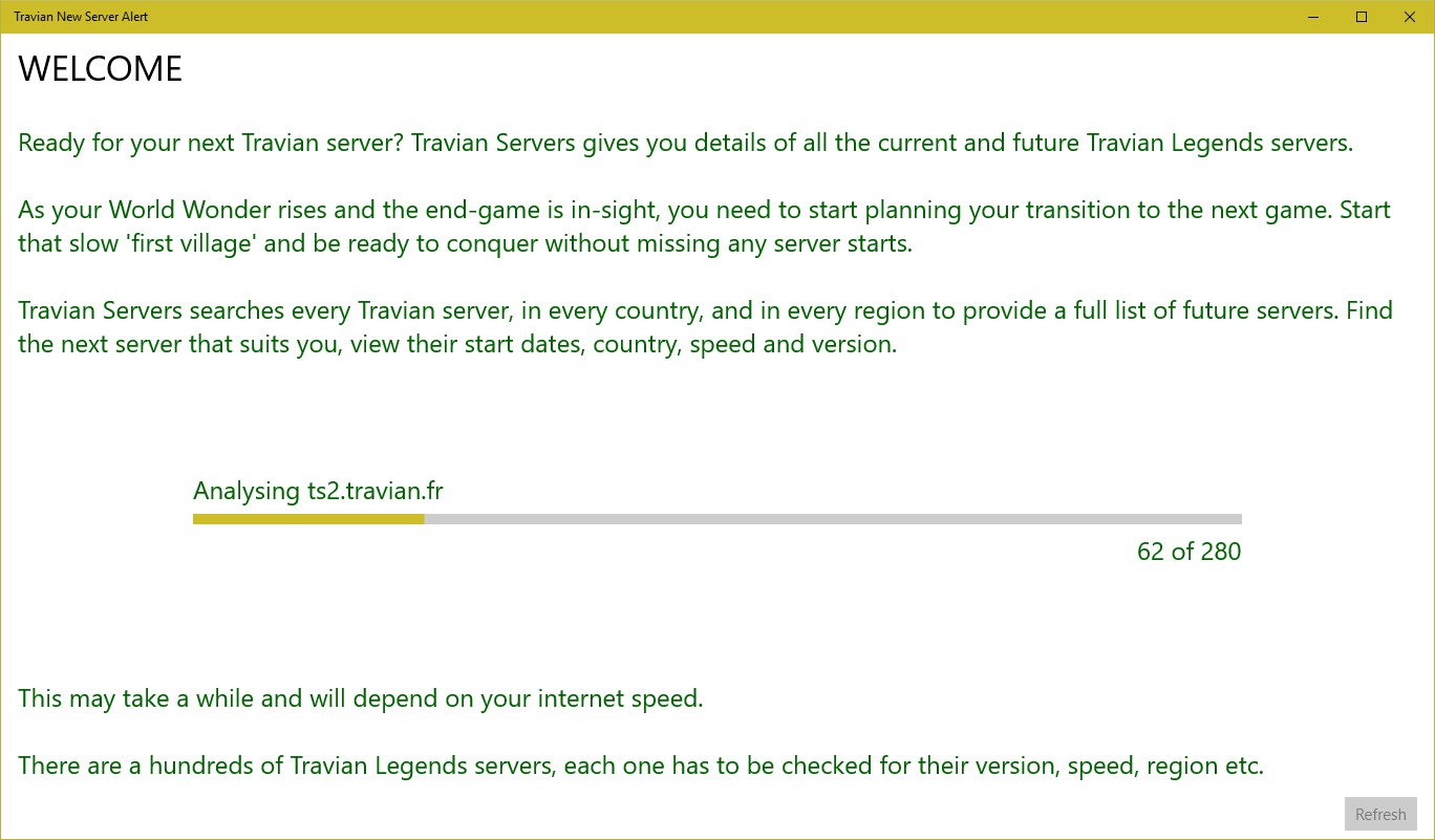 Travian New Server Alert