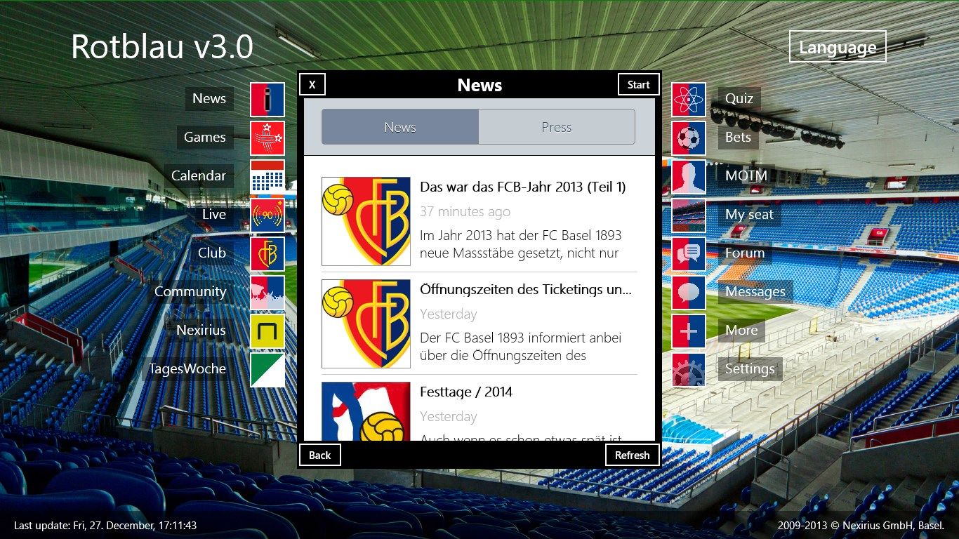 See the news about FC Basel (in German)