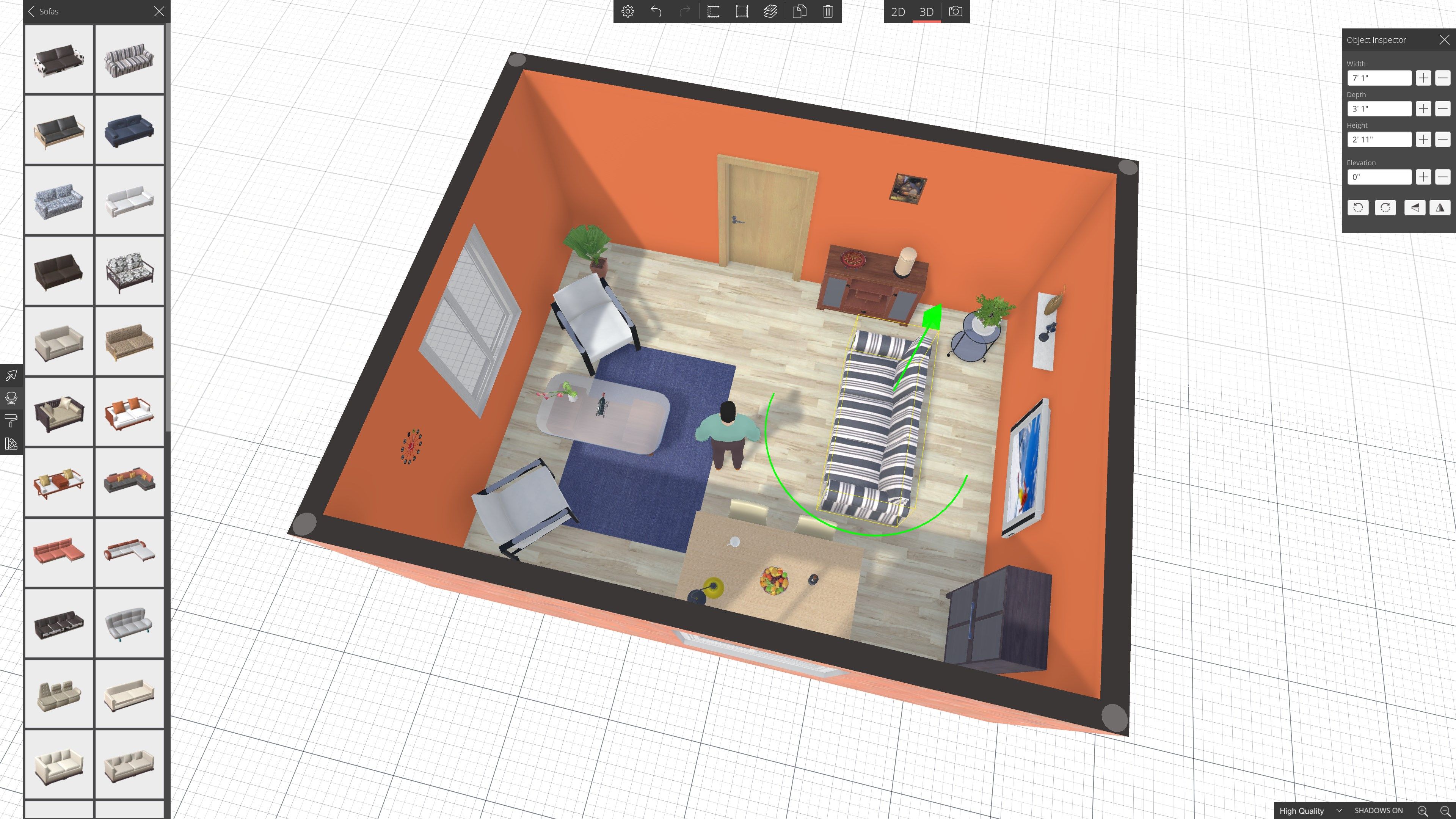 And even in 3D view