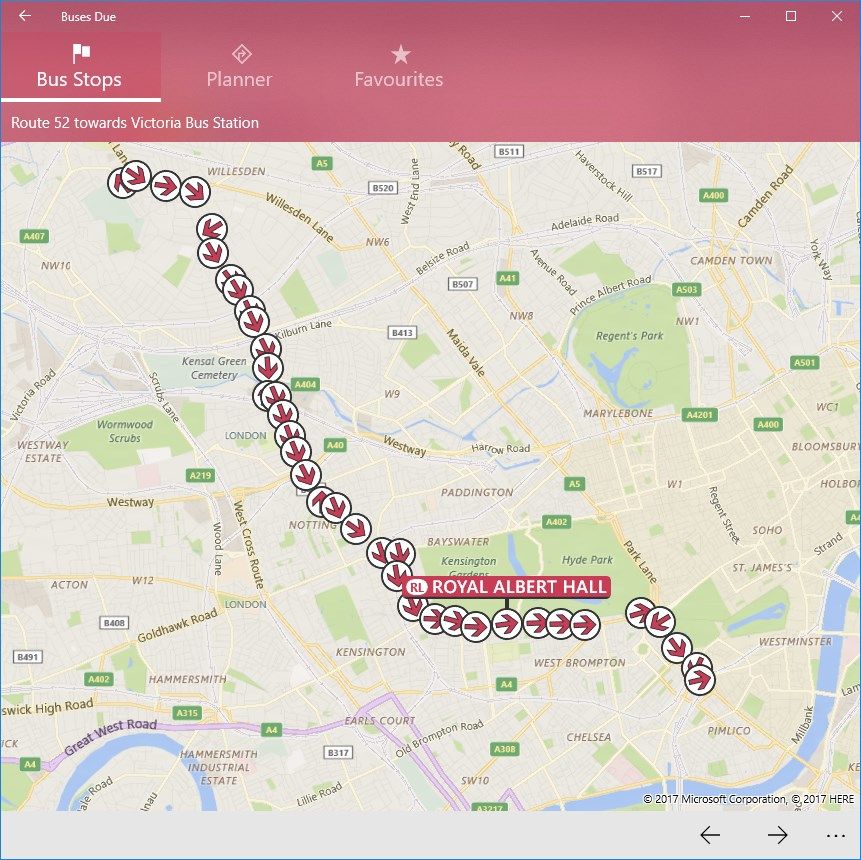 Buses Due: London bus times