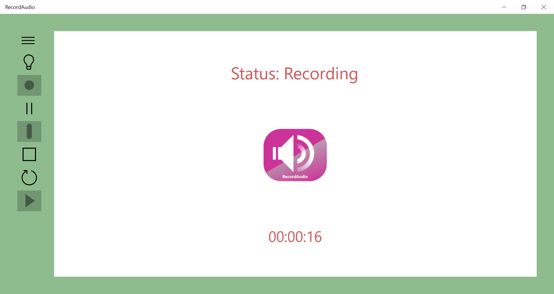 Audio Recorder Screencap