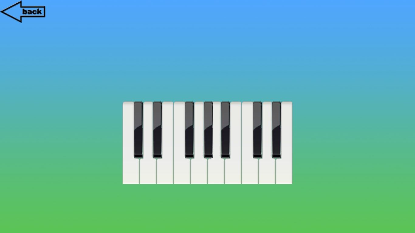Piano: touch/click to hear sound