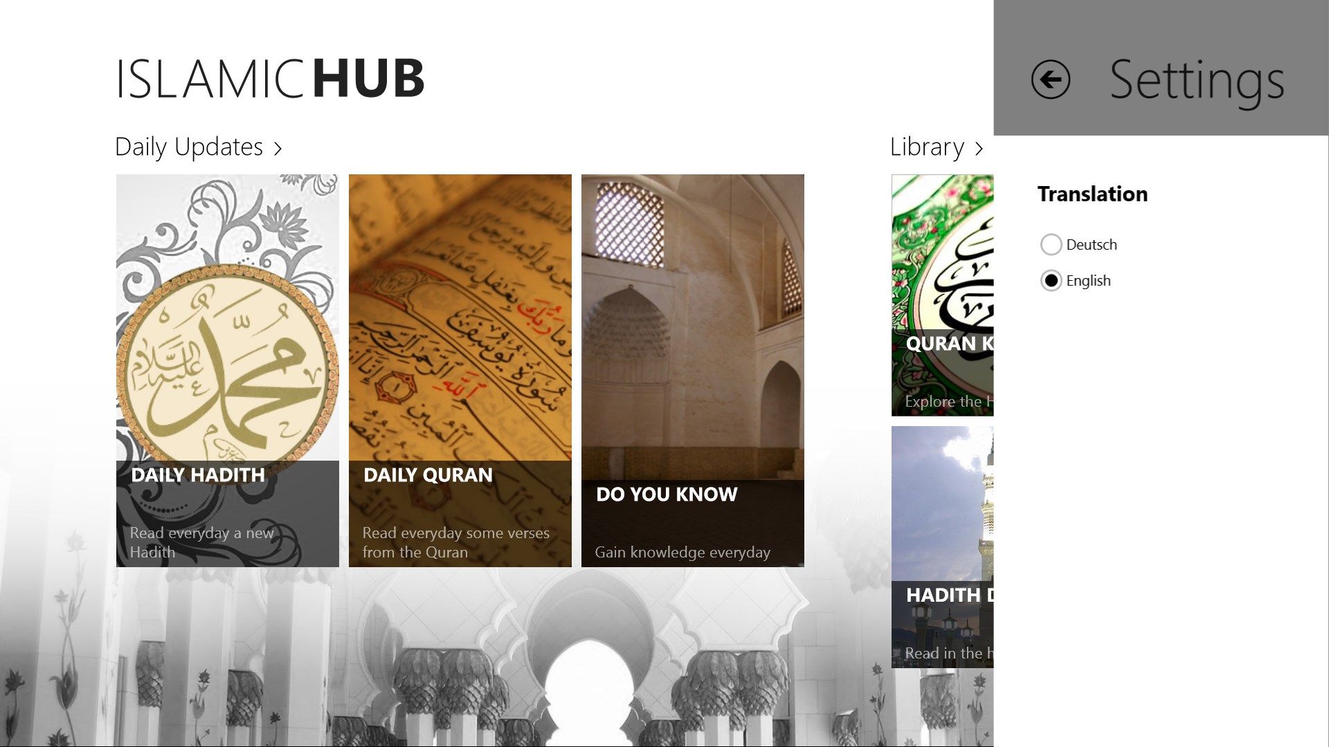 Translations of the quran and hadith