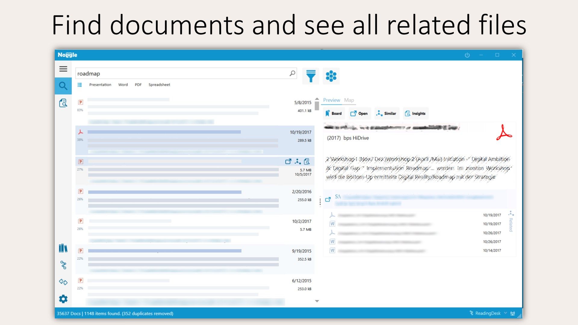 Find documents and see all related files