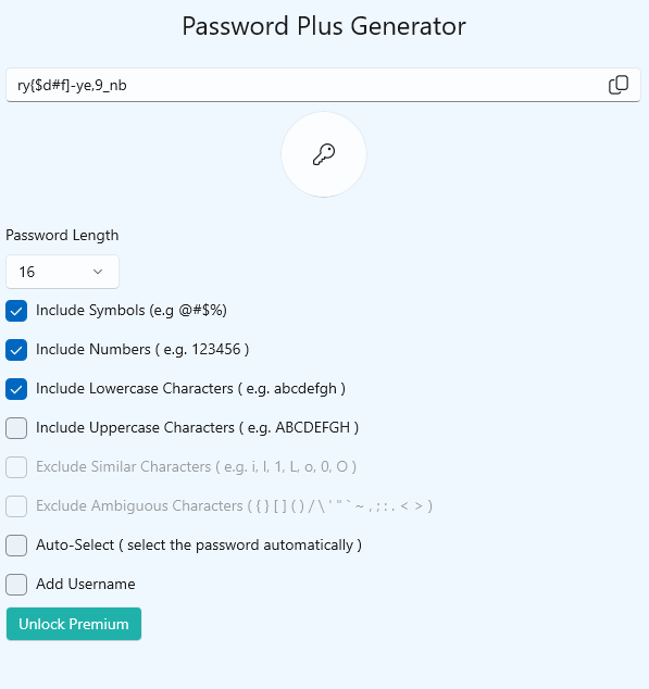 Password Plus Generator