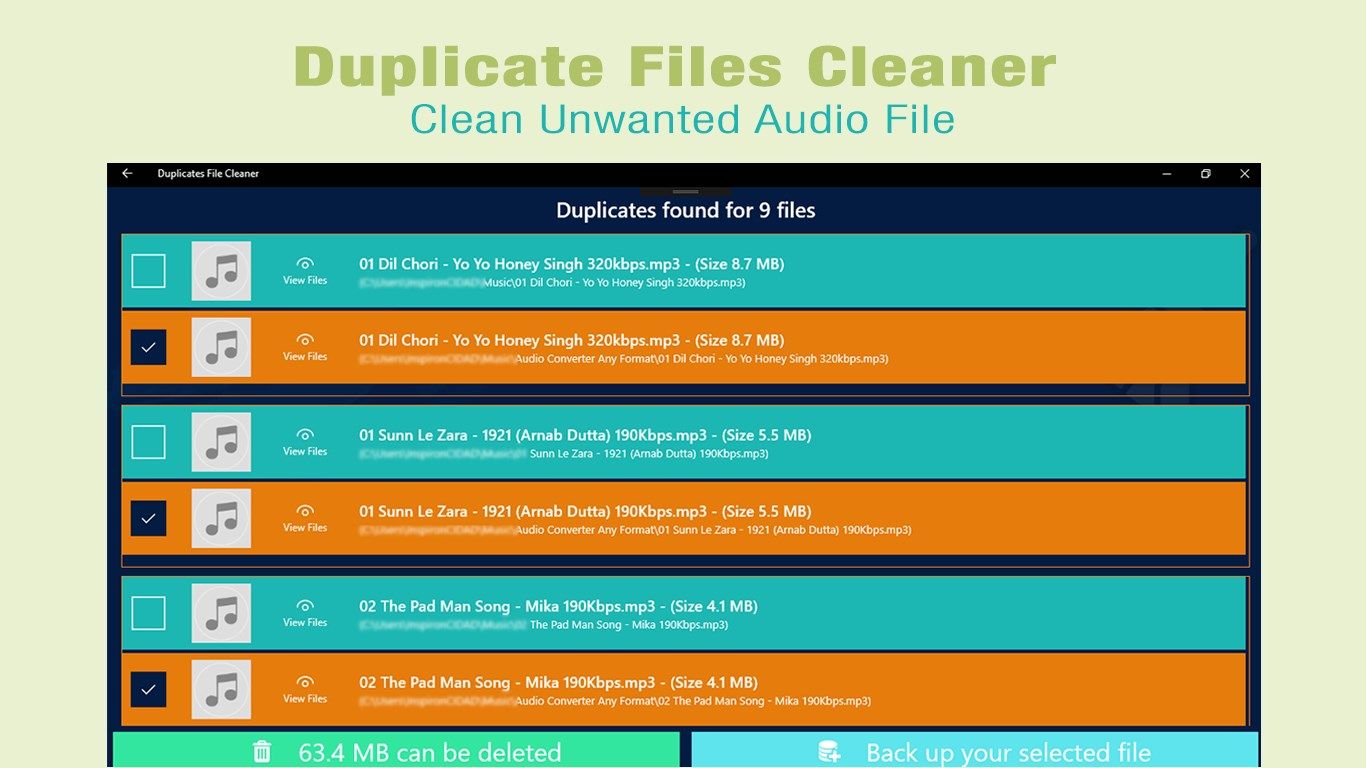 Duplicates File Cleaner