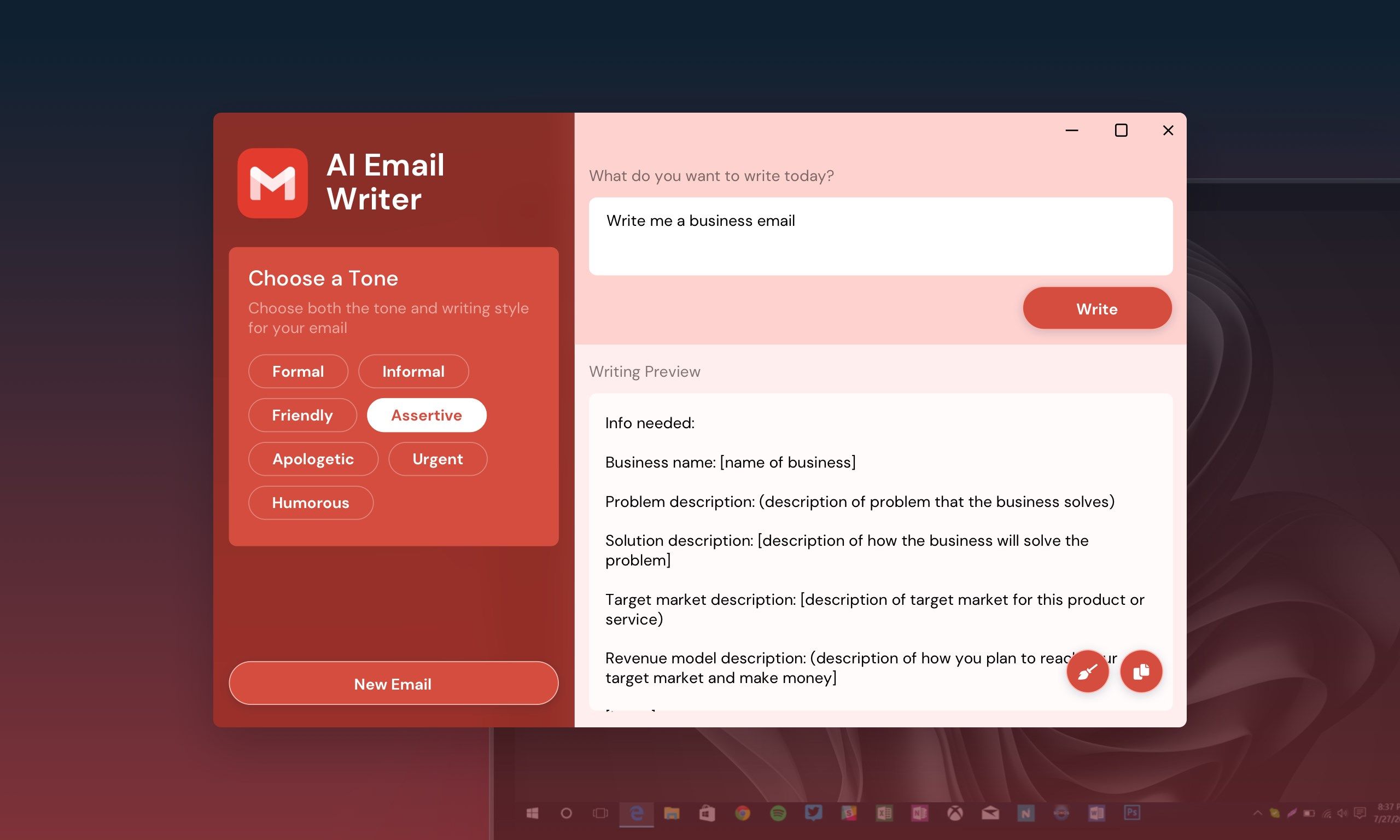 AI Email Writer for Gmail